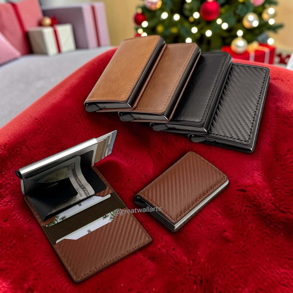 Minimalist RFID-Blocking Pop-Up Smart Wallets (M0Q 50pcs)