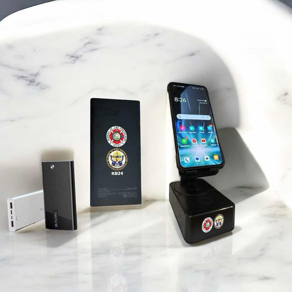 MOBILE STAND with BLUETOOTH SPEAKER and POWERBANK SET