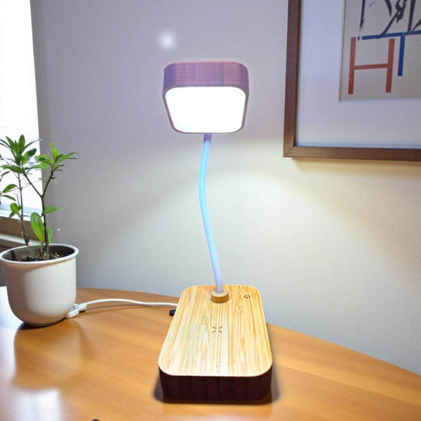 BAMBOO LAMP with WIRELESS CHARGER