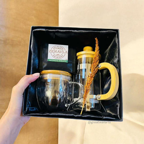 BAMBOO COFFEE PRESS GIFT SET