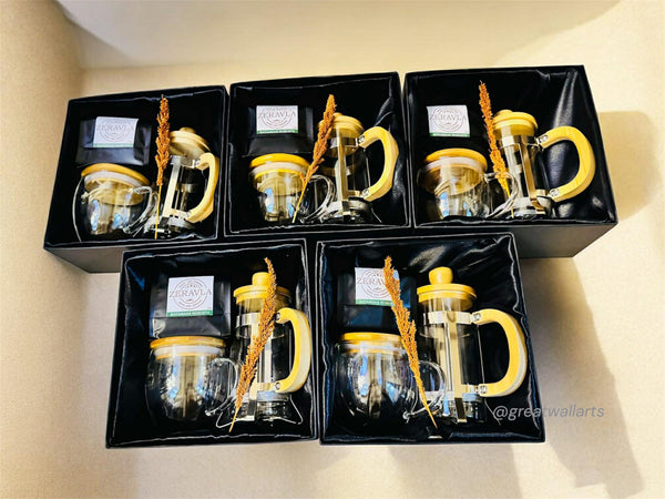 BAMBOO COFFEE PRESS GIFT SET