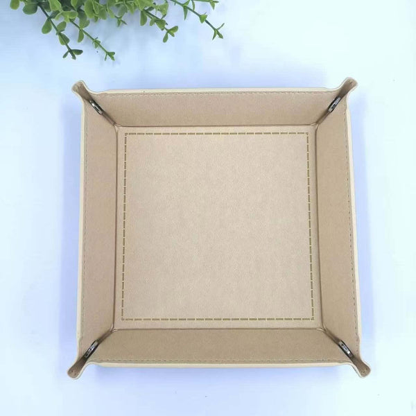 A Custom PU Leather Valet Tray (MOQ 50PCS)