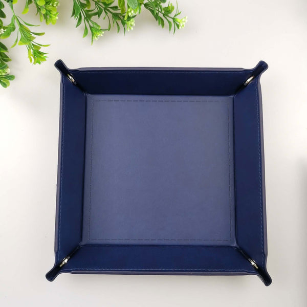 A Custom PU Leather Valet Tray (MOQ 50PCS)