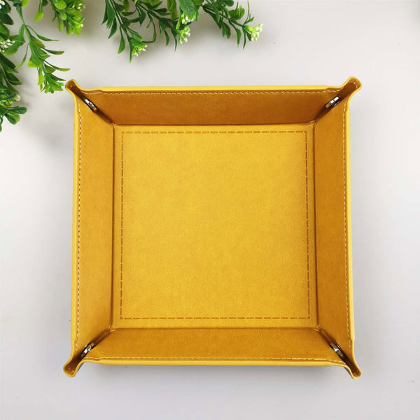 A Custom PU Leather Valet Tray (MOQ 50PCS)