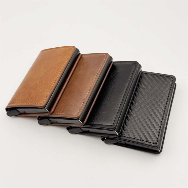 Minimalist RFID-Blocking Pop-Up Smart Wallets (M0Q 50pcs)
