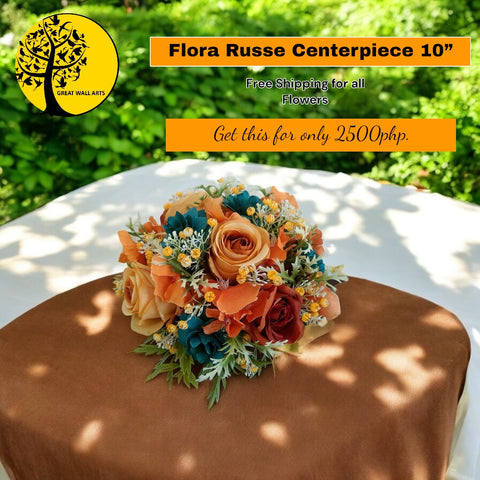 FLORA RUSSE CENTERPIECE 10”