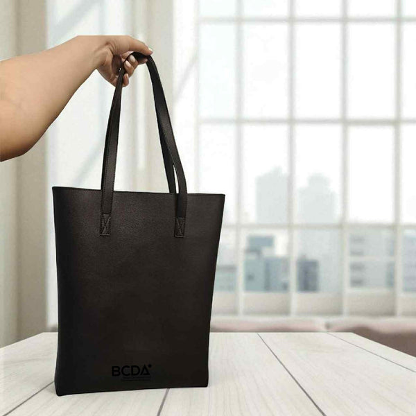 Leather Tote Bag with MOQ of 50pcs