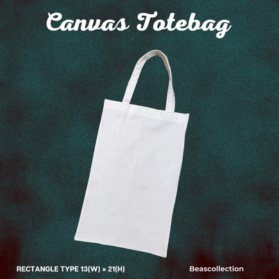The PLAIN RECTANGLE TOTEBAG 13x21 inches