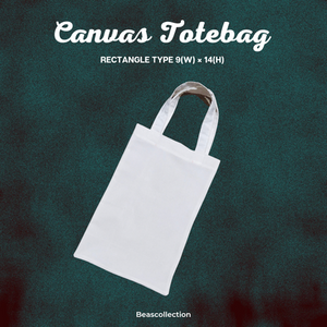 The PLAIN RECTANGLE TOTEBAG 9x14 inches