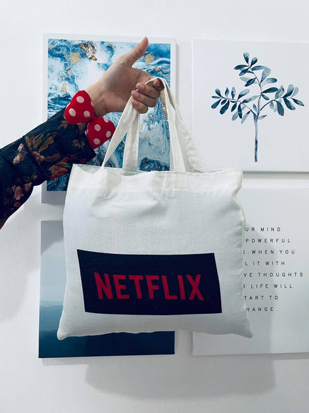 The "Netflix Totebag (12x14 inches Square Shape)"