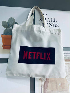 The "Netflix Totebag (12x14 inches Square Shape)"
