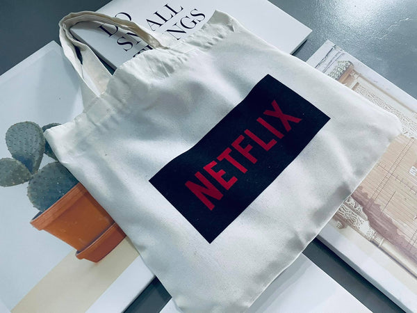 The "Netflix Totebag (12x14 inches Square Shape)"